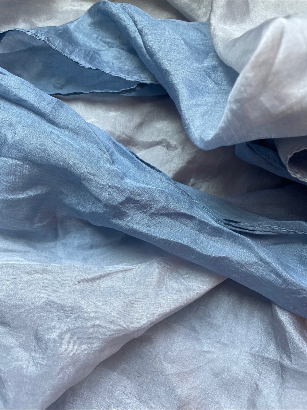 VTG HAND-DYED SILK SCARF - Picture 7 of 7